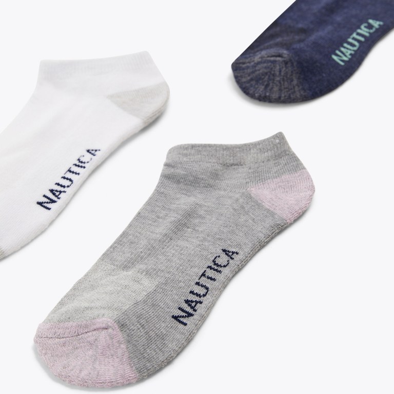 Women's Nautica Athletic Low Cut , 6-pack Socks Multicolor | zFsXNTKM