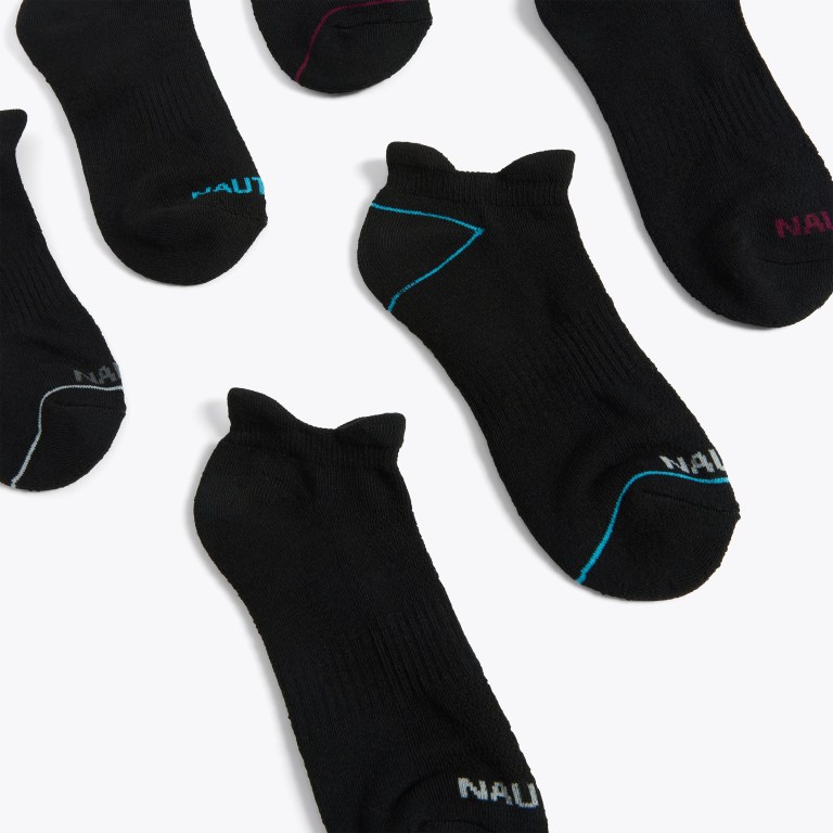 Women's Nautica Athletic Tab Low-cut , 6-pack Socks Multicolor | yQXUt8jm