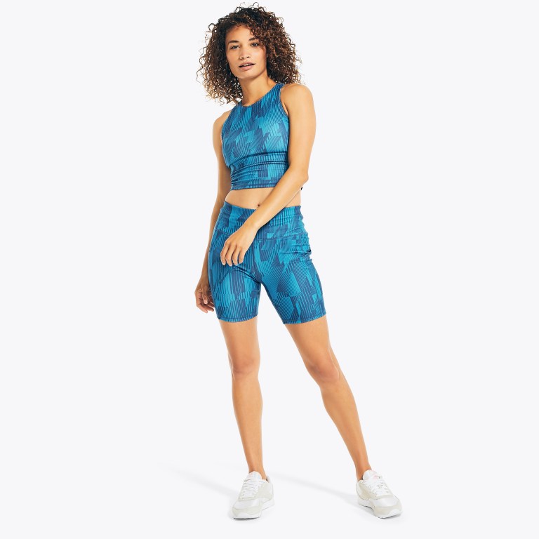 Women's Nautica Competition Printed Sports Tracksuits Navy | pxer6Z84