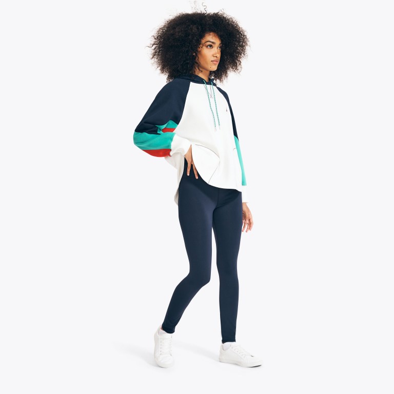 Women's Nautica Crossover Sweatshirts Blue | XNVu6DfP