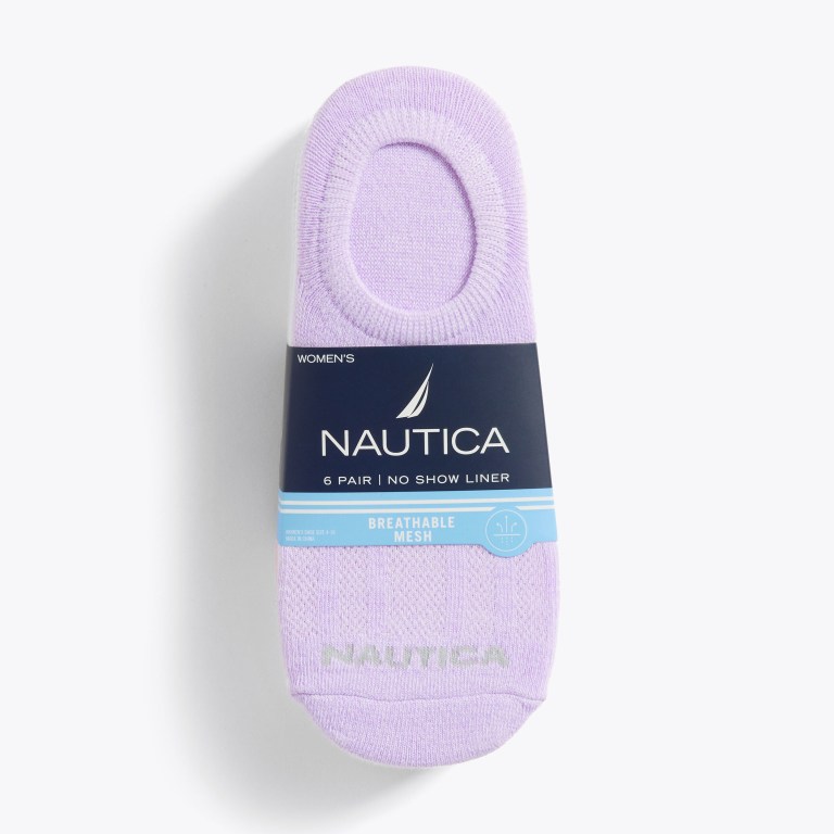 Women's Nautica Cuff Liner , 6-pack Socks Multicolor | ydFz30Fs