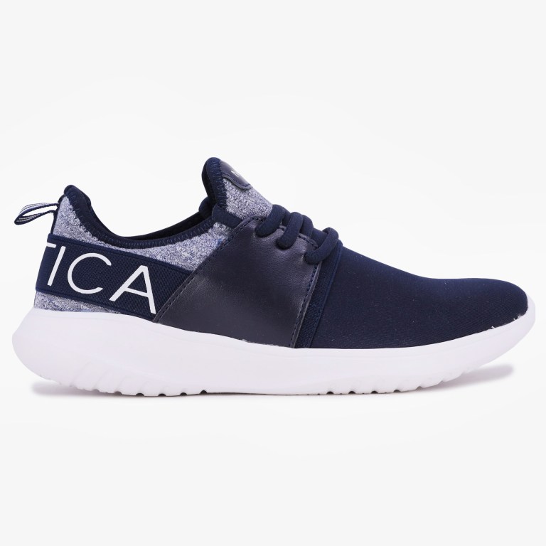 Women's Nautica Kappil Perforated Sneakers Navy | NESTVkOm