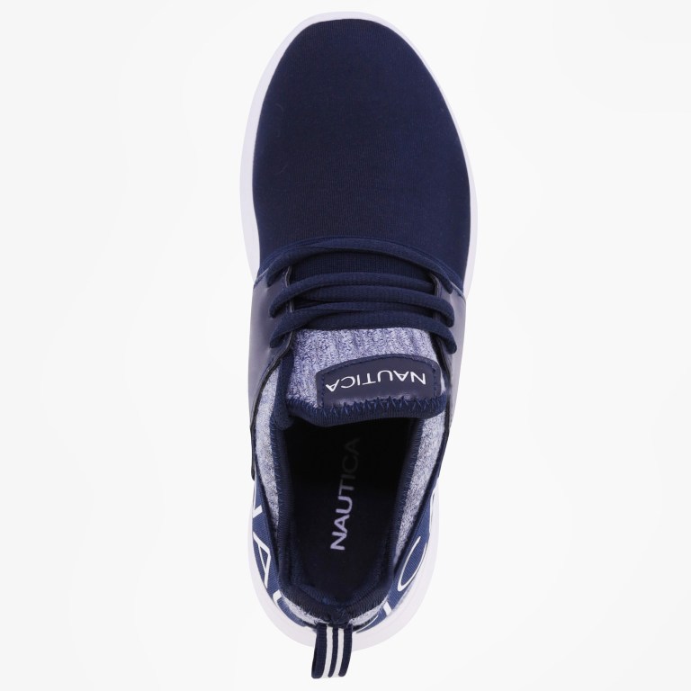 Women's Nautica Kappil Perforated Sneakers Navy | NESTVkOm