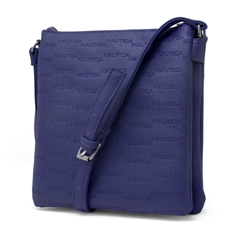 Women's Nautica Key Largo Canvas Crossbody Handbag Navy | MzbPUgpe