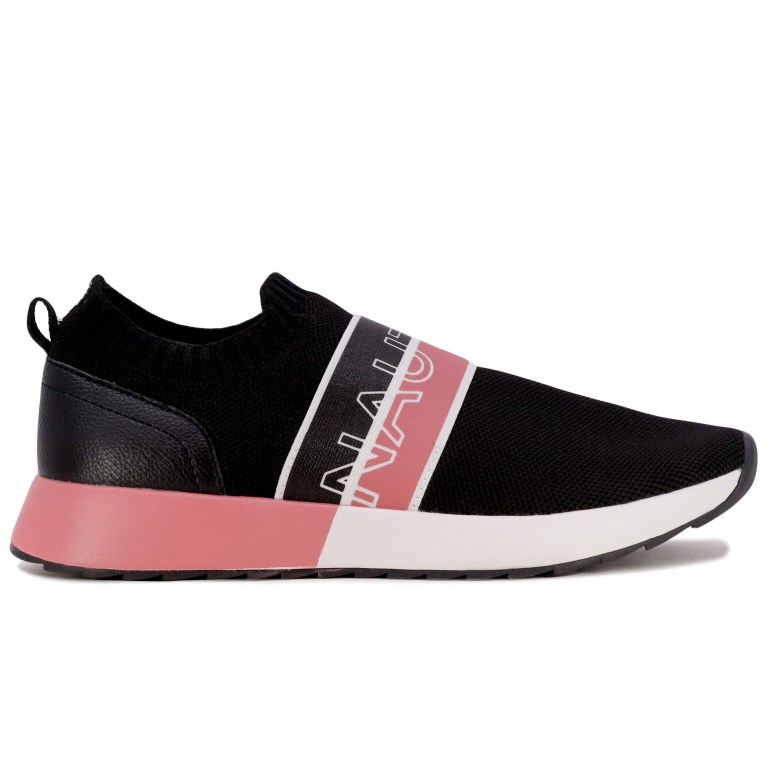 Women's Nautica Logo Knit Sneakers Black | BejxyPLt