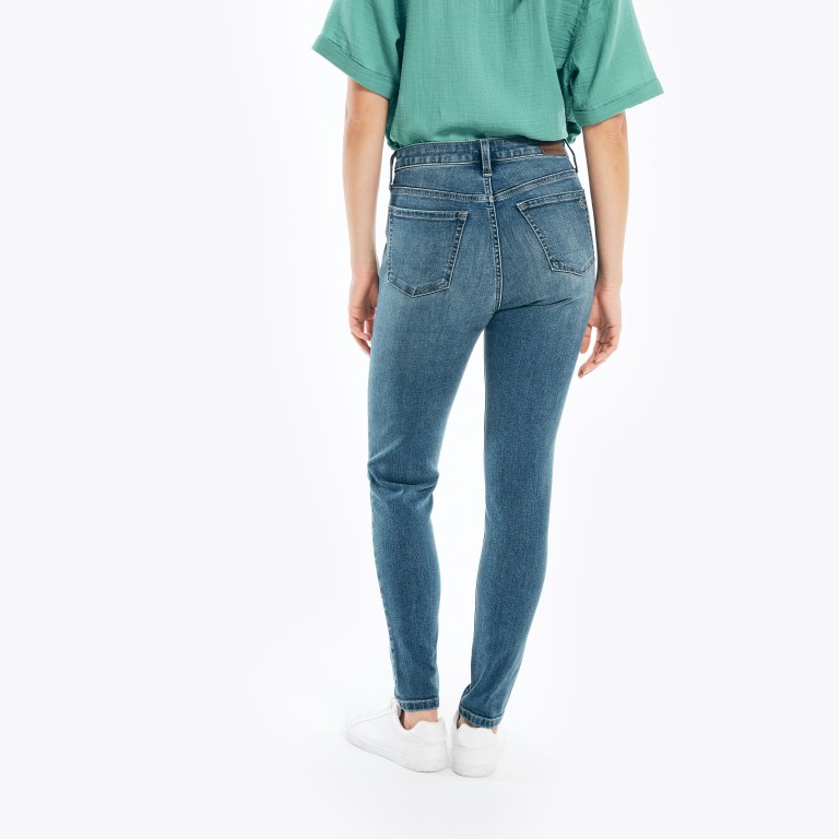 Women's Nautica Nautica Co. True Flex High-rise Skinny Denim Jeans Turquoise | fOxtKvI8