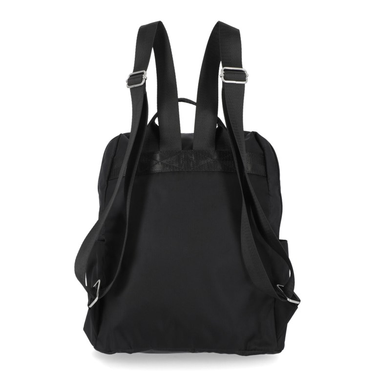 Women's Nautica Nylon Logo Backpack Handbag Black | 6qtxOhm3