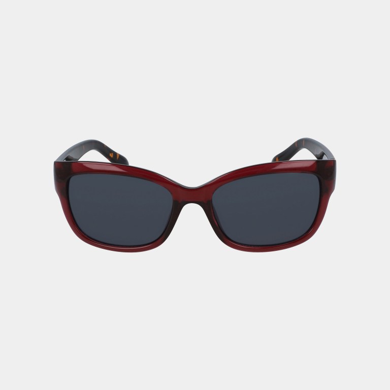 Women's Nautica Rectangle Wrap Sunglasses Red | OL0OAZ3o