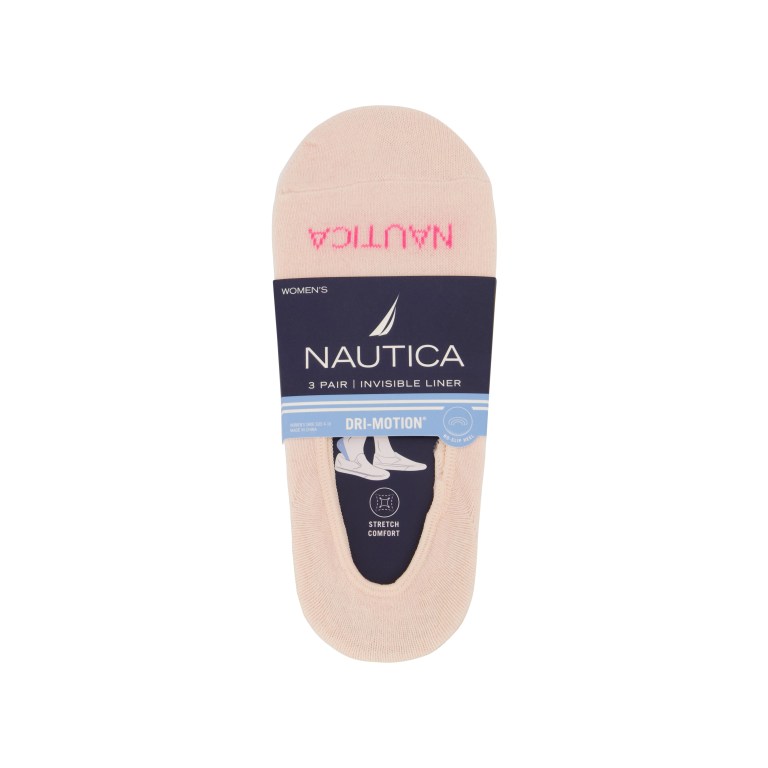 Women's Nautica Stretch Liner In White, 3-pack Socks Multicolor | OG3ZmQqN