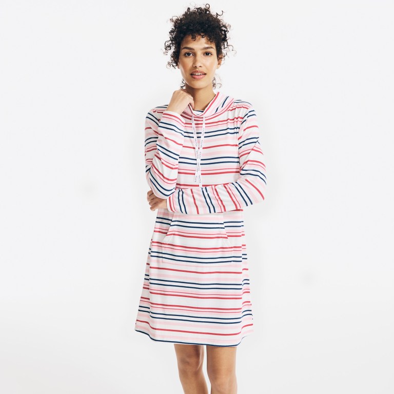 Women\'s Nautica Striped Sleep Sleepwear Coral | jBWgGPeH