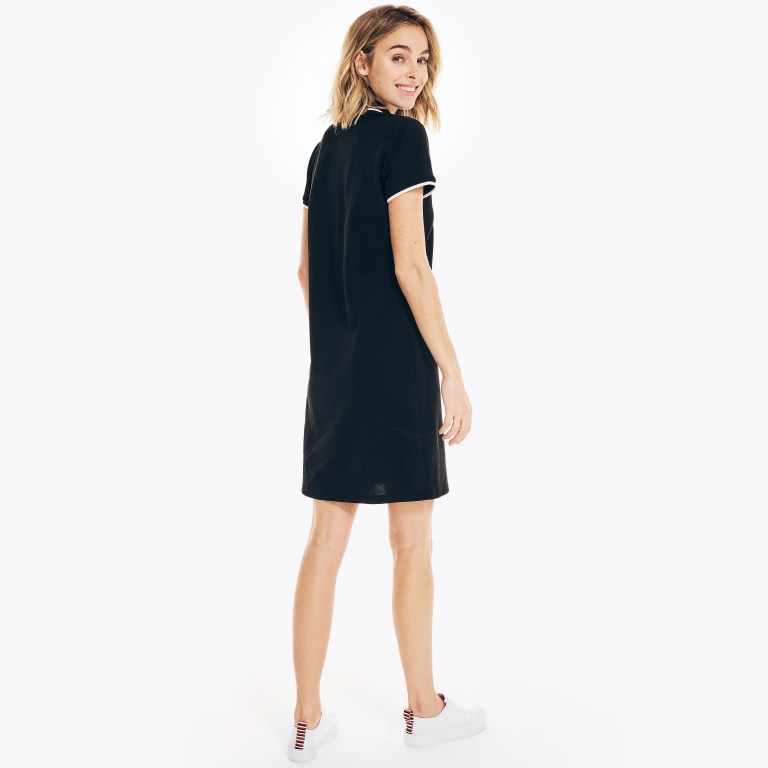 Women's Nautica Sustainably Crafted Ocean Dress Black | 1FdjDnOs