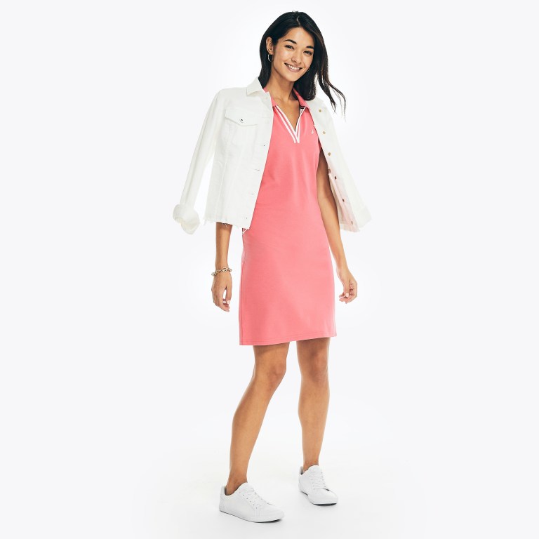 Women's Nautica Sustainably Crafted Ocean Dress Red | ZGuXwqmG