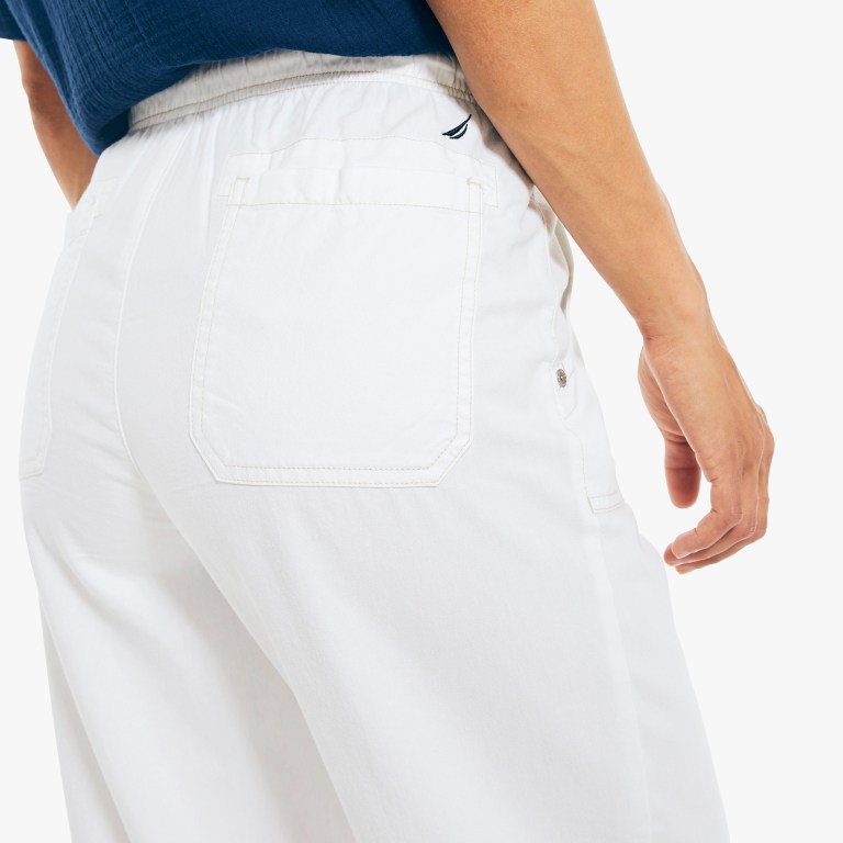 Women's Nautica Sustainably Crafted Pull-on Pants White | LajDYf1w