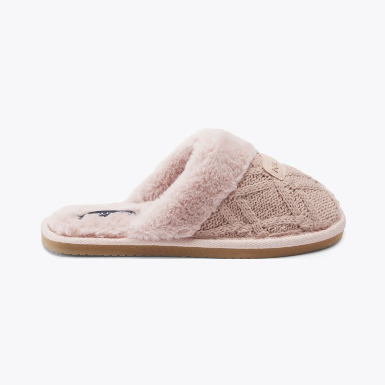 Women's Nautica Wool Knit Slippers Purple | 0cAHe9zu