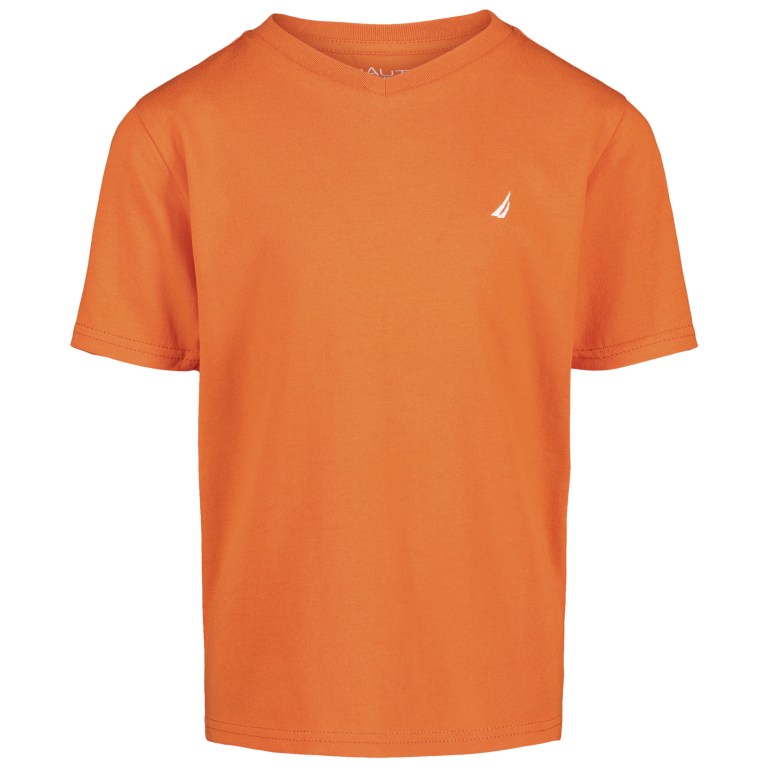 Boys' Nautica Little V-neck (4-7) T Shirts Orange | 58k9KkOo