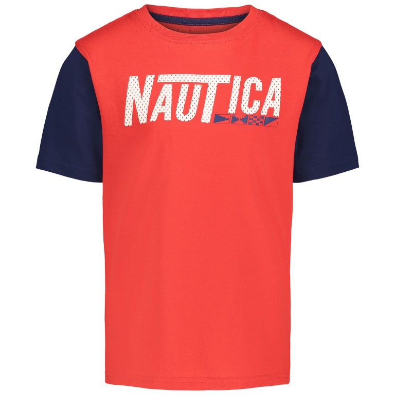 Boys' Nautica Toddler Nautica Mesh Logo (2t-4t) T Shirts Red | zeUiy3RT