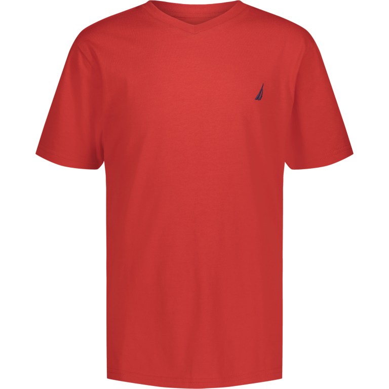 Boys' Nautica Toddler V-neck (2t-4t) T Shirts Red | 3mQLfBWk