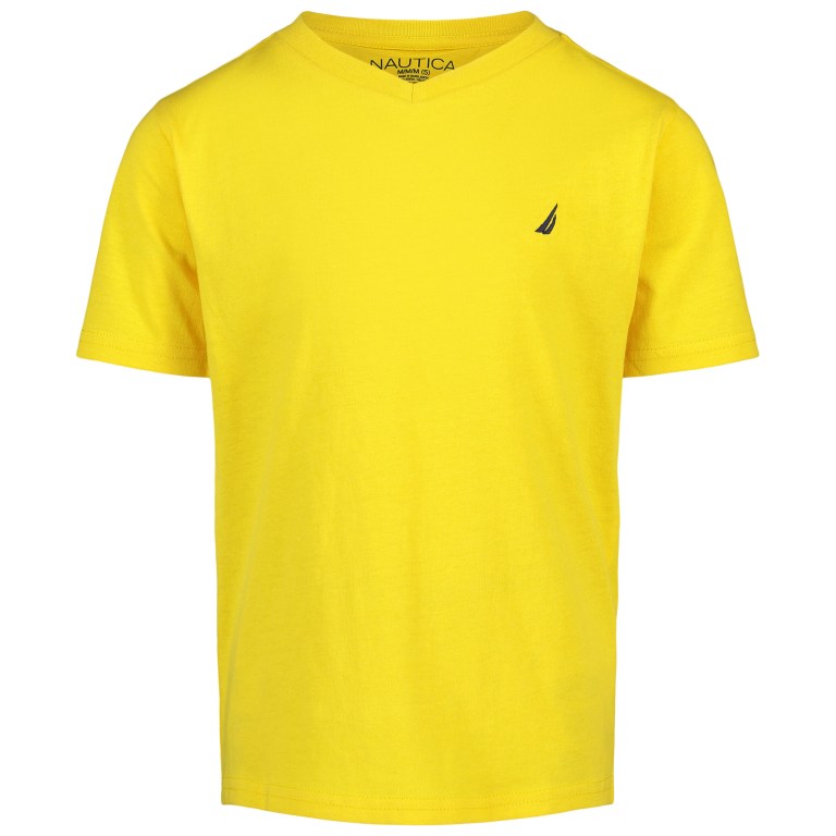 Boys' Nautica Toddler V-neck (2t-4t) T Shirts Yellow | hHmRvRhh