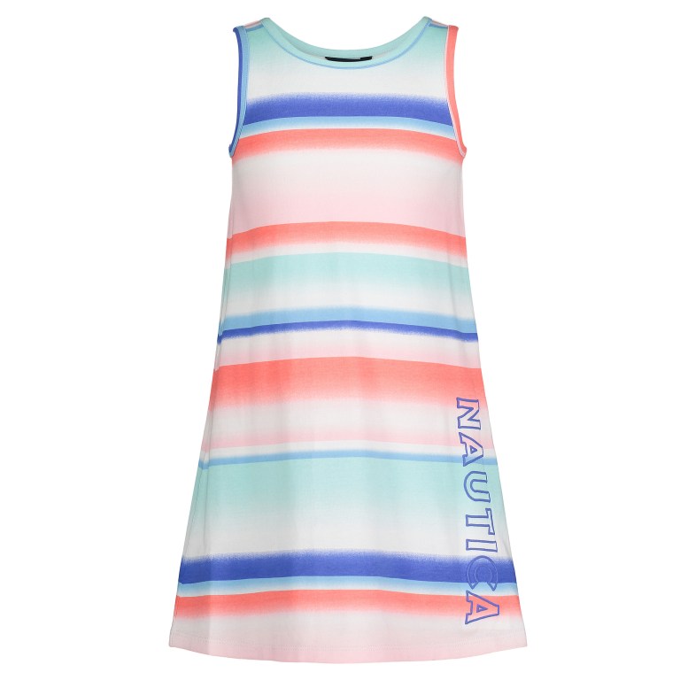 Girls' Nautica Little Ombre-stripe Tank (4-7) Dress Green | AZZdKh8T