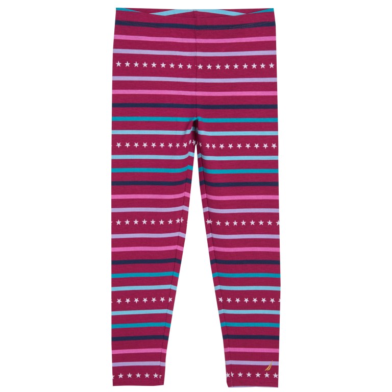 Girls' Nautica Little Stars And Stripes (4-7) Leggings Pink | 22jtaRJC