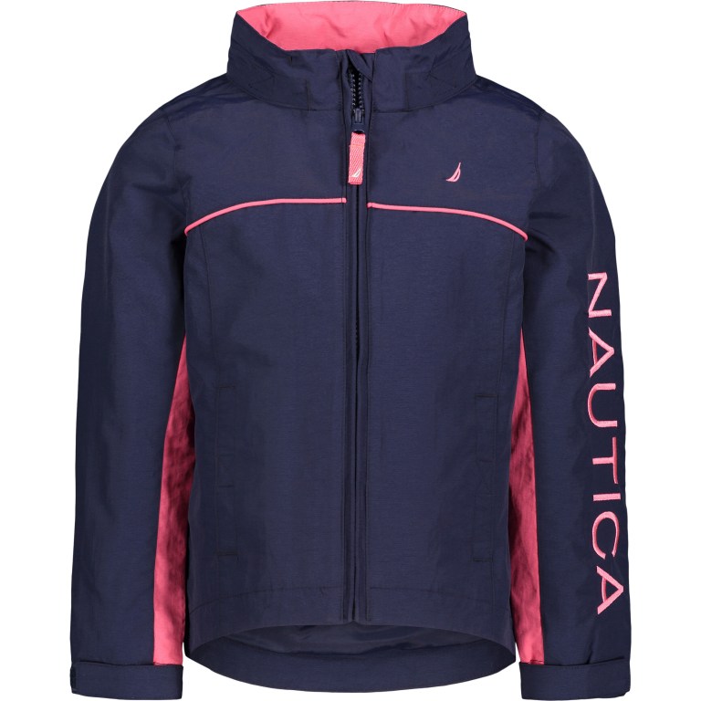 Girls' Nautica Little Water-resistant J-class (4-7) Jackets Navy | jqydJBEH