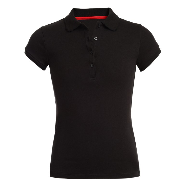 Girls' Nautica Sleeve (7-16) Polo Shirts Black | qYfJwpQR