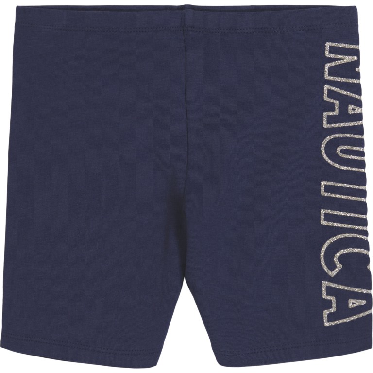 Girls' Nautica Toddler Heart Shell Bike (2t-4t) Shorts Navy | 48sCn8Rh