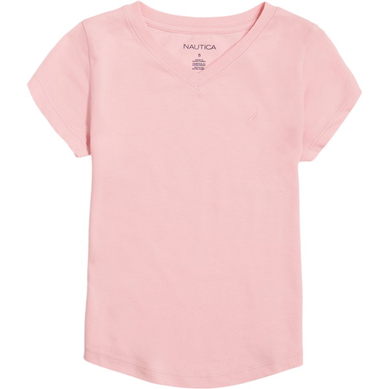 Girls' Nautica V-neck (8-16) T Shirts Orange | uCWQRcBi