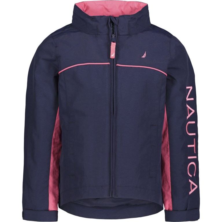 Girls' Nautica Water-resistant J-class (8-20) Jackets Navy | ooySLYlD