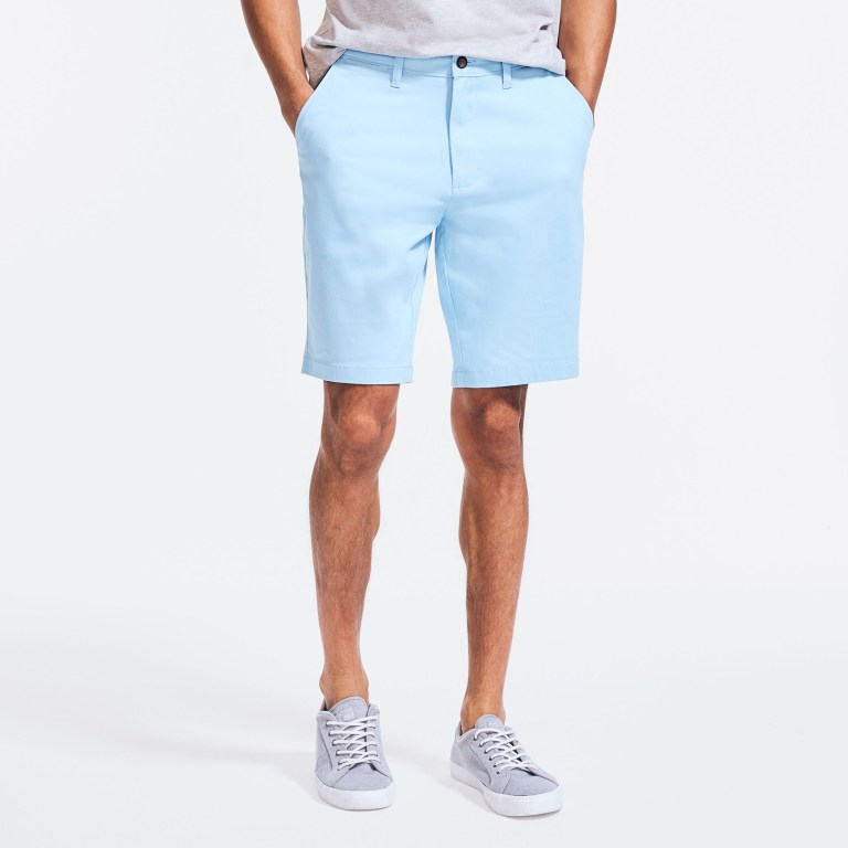 Men's Nautica 10" Stretch Shorts AZURE Blue | zZuuG2Va