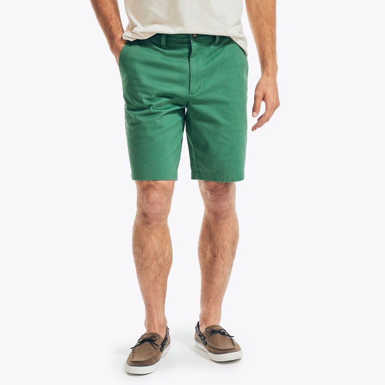 Men's Nautica 10" Stretch Shorts Green | hwG4hZeE