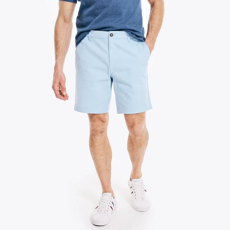 Men's Nautica 8.5" Stretch Shorts AZURE Blue | QYOYGIkH