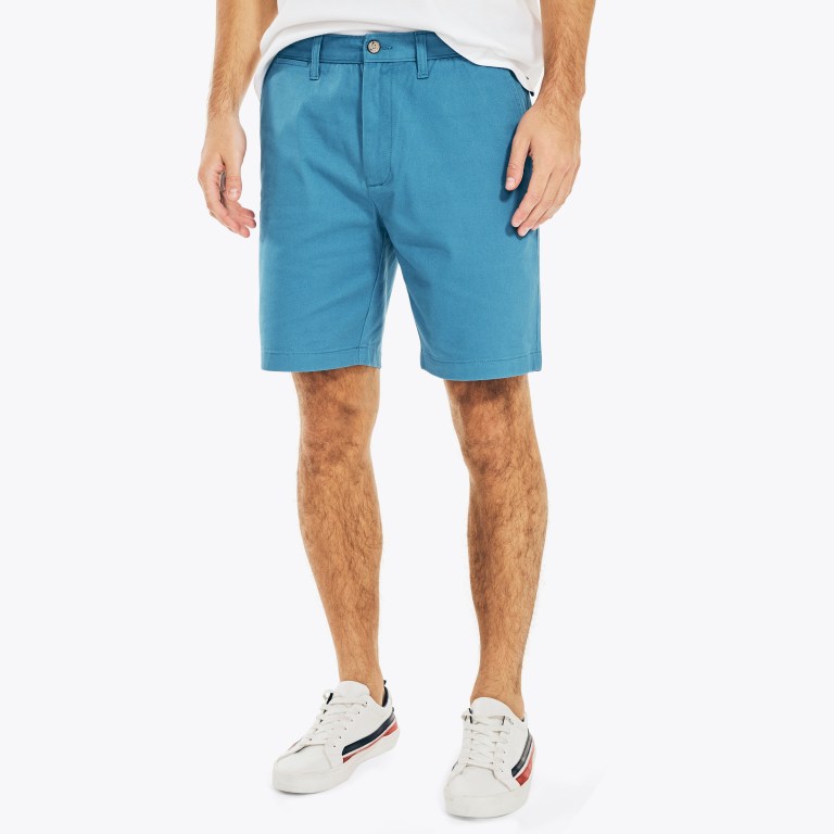 Men's Nautica 8.5" Stretch Shorts Blue | 936dJECN