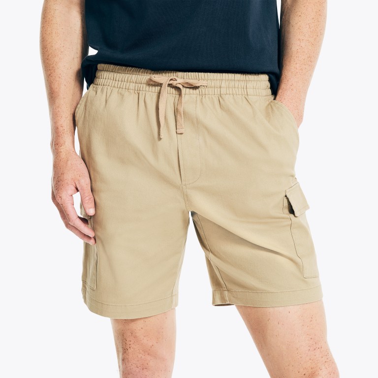 Men's Nautica 8" Boardwalk Cargo Shorts Brown | FaJhXXHm