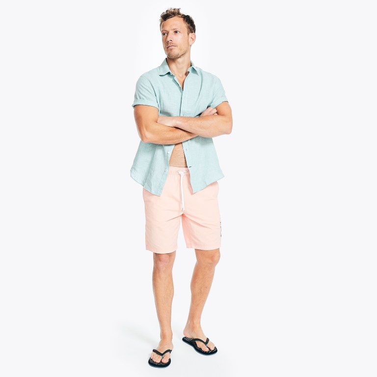 Men's Nautica 8" Quick-dry Swimwear Coral | N95YU815