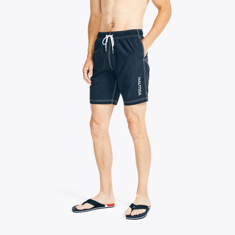 Men's Nautica 8" Quick-dry Swimwear Navy | u5EbgnUY