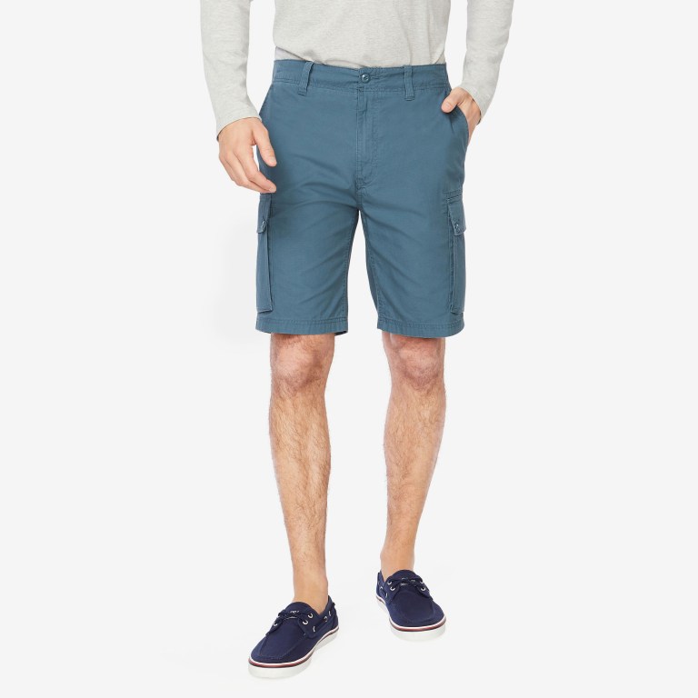 Men's Nautica 9.5" Rips Cargo Shorts Blue | pCA4VukH