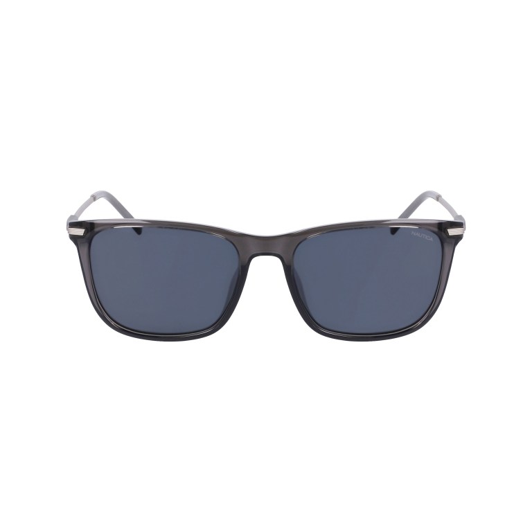 Men's Nautica Anchor Rectangle Sunglasses Dark Grey | sHSqzwHF