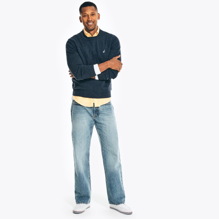 Men's Nautica Authentic Loose Denim Jeans Blue | Q9m01SVU