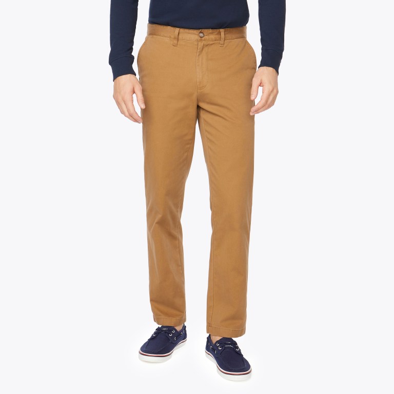 Men's Nautica Classic Fit Deck Pants Khaki | CUVMsBAw