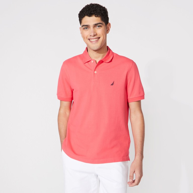 Men's Nautica Classic Fit Deck Polo Shirts Red | NmclyahW