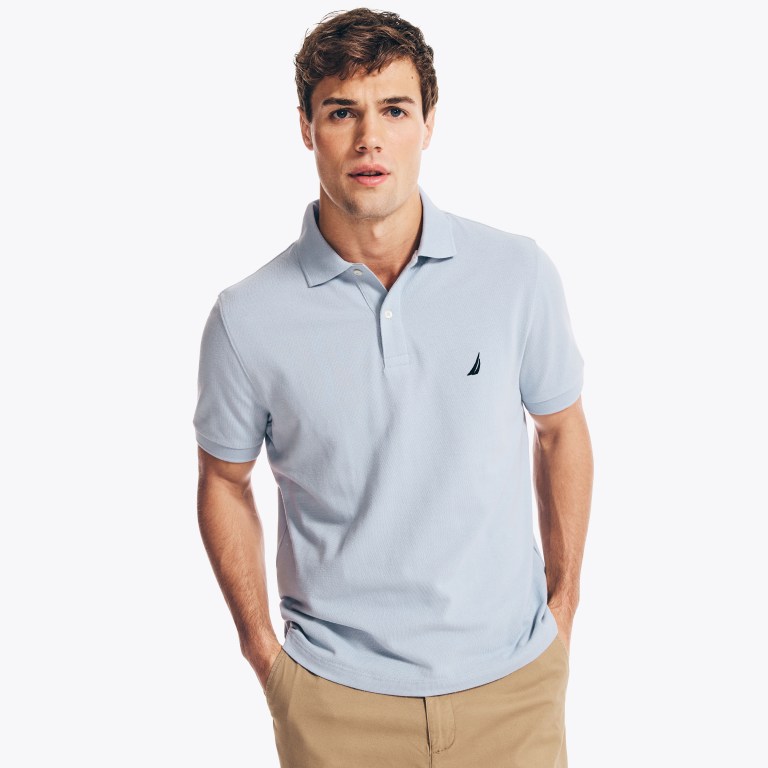 Men's Nautica Classic Fit Deck Polo Shirts Blue | aSqstRMg