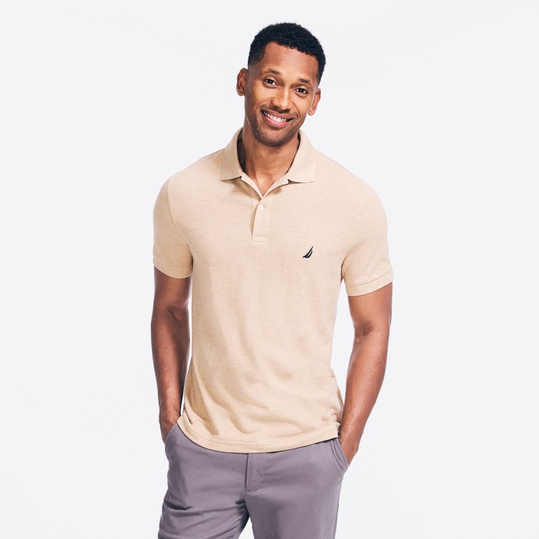 Men's Nautica Classic Fit Deck Polo Shirts Brown | uOXHAFHX