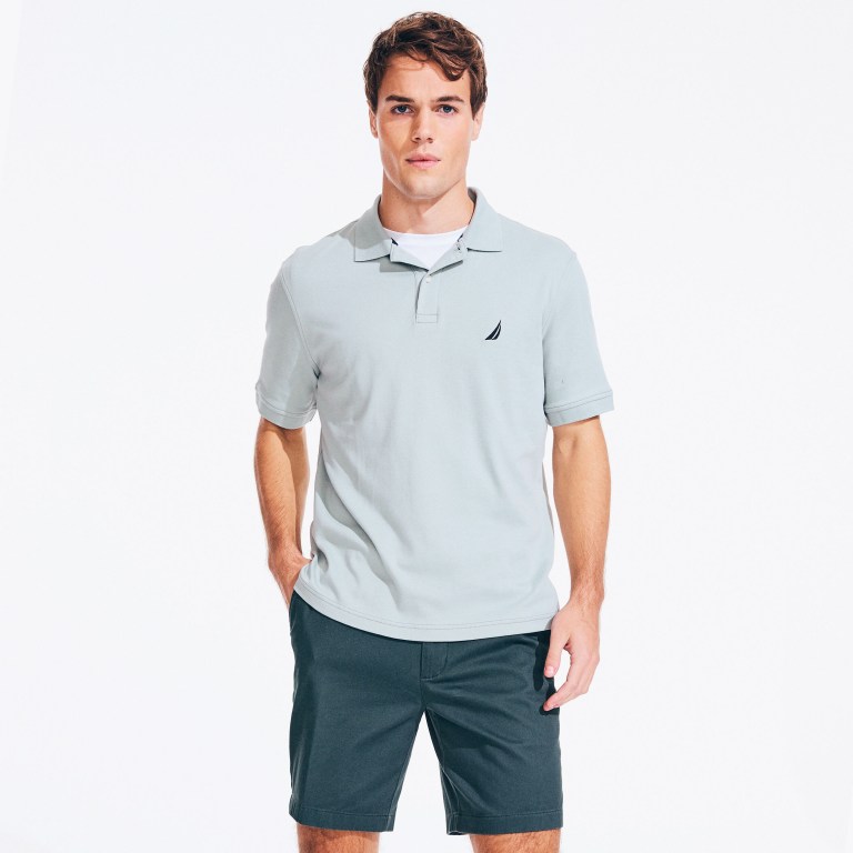 Men's Nautica Classic Fit Interlock Polo Shirts Green | 25JulsZD