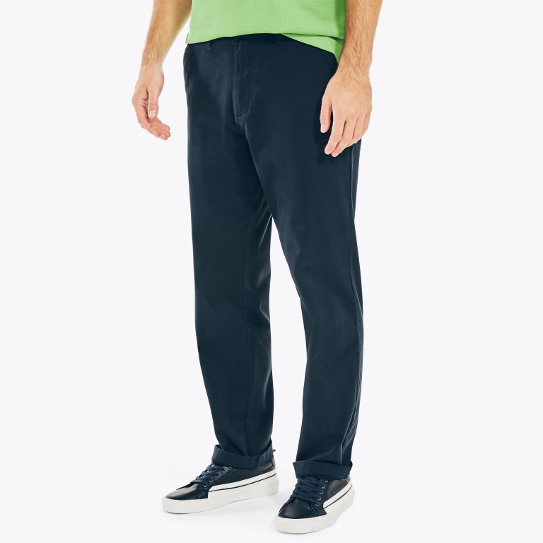 Men's Nautica Classic Fit Twill Pants Navy | PJCOCMW5