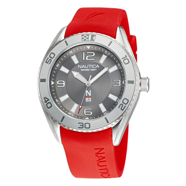 Men's Nautica Finn World Silicone 3-hand Watches Multicolor | slQGNa4K