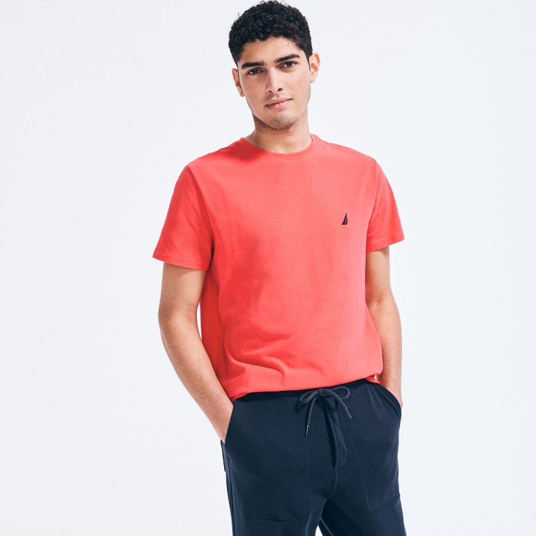 Men's Nautica J-class Crewneck T Shirts Red | uJRAqd5a