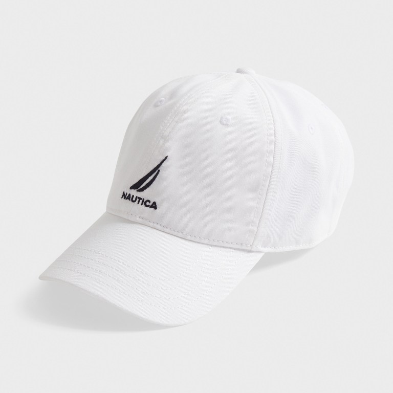 Men's Nautica J-class Embroidered Hats White Wash | m3yEfl15