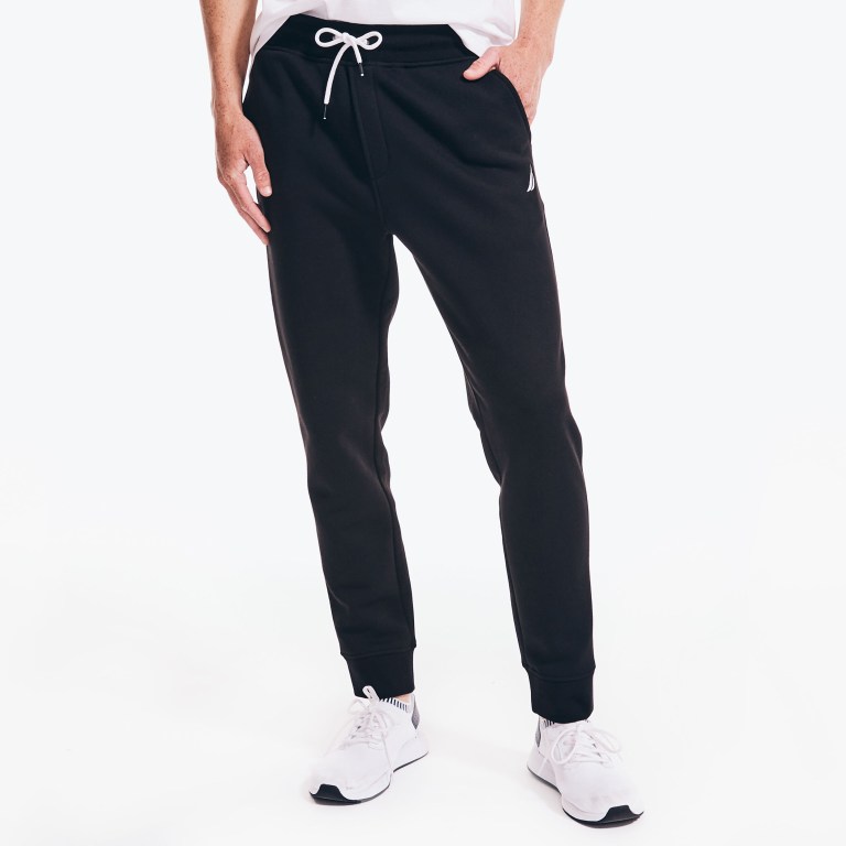 Men's Nautica J-class Fleece Jogger Sweatpants Black | AXnp4DXi