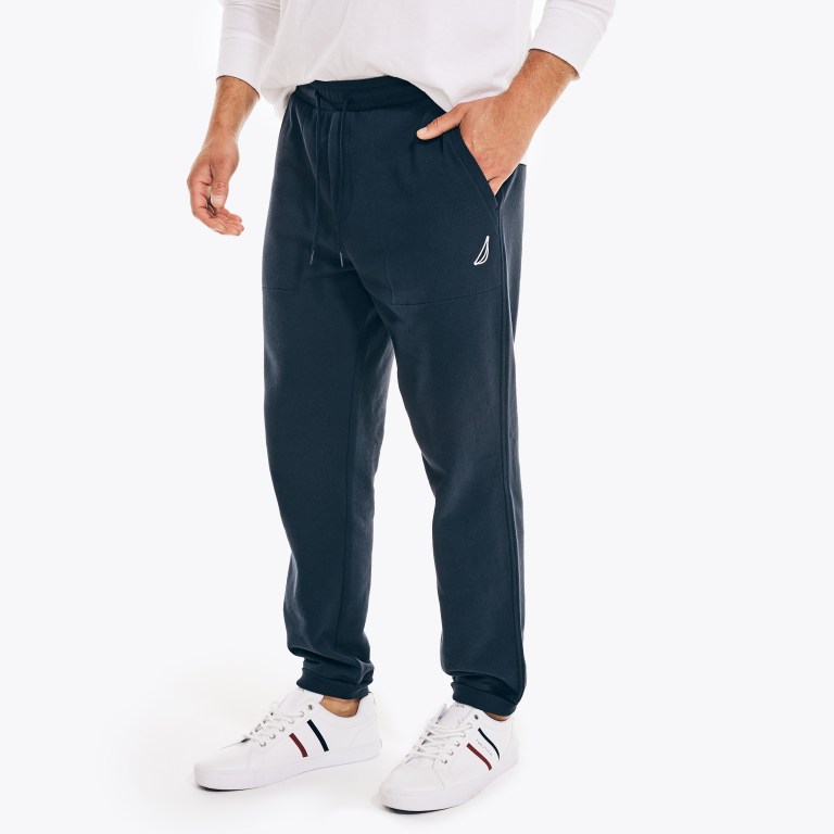 Men's Nautica J-class Fleece Jogger Sweatpants Navy | KUMfNvLW